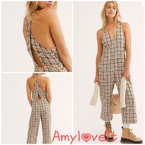 New Free People Mulholland Cross Back Jumpsuit